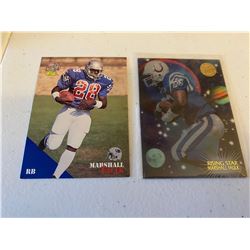 Marshall Faulk 2 Card lot