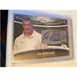 Rob Gronkowski sage auto 200 Signed