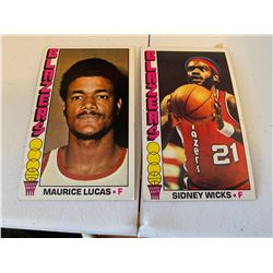 1976-77 Topps Lot of 2 Basketball Cards