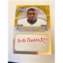 Dion Jordan Press Pass Fanfare Go Ducks Red Ink SP