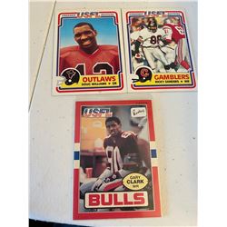 USFL Lot Gary Clark RC Doug Williams RC Ricky Sanders RC