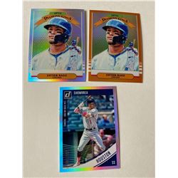 Javier Baez Donruss Copper and Silver Carlos Correa