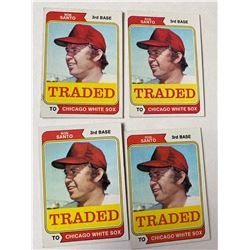 Ron Santo 4 card lot
