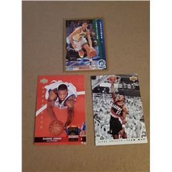 3 card Basketball Lot