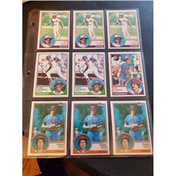 9 vintage Baseball Card lot