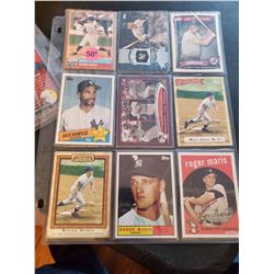 9 Baseball Card lot