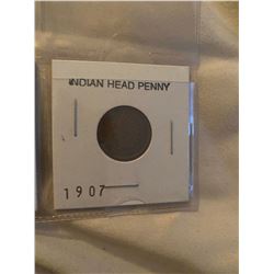 1907 Indian head penny