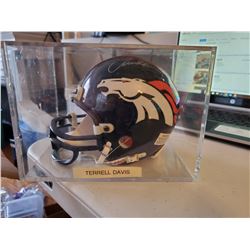 Terrell Davis Signed Mini Helmet No COA
