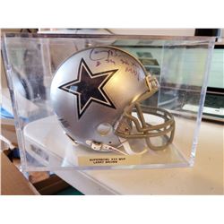 Superbowl xxx MVP Larry Brown SIgned mini Helmet No COA