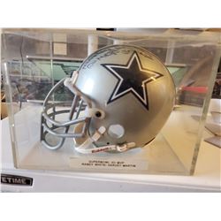 Randy White & Harvey Martin Sighned Mini Helmet No COA