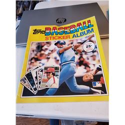 1981 Topps Baseball Sticker Album Unused