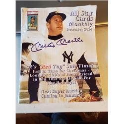 Mickey Mantle Signed All Star Cards Monthly