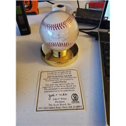 Carlos Baerga Signed Baseball With COA