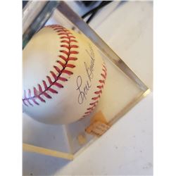 Lou Boudreau Signed Baseball