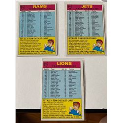Topps Football Checklist