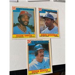 Ozzie Smith, Dave Winfield, Wade Boggs