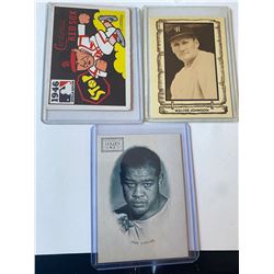 Walter Johnson world series vintage card Joe Louis