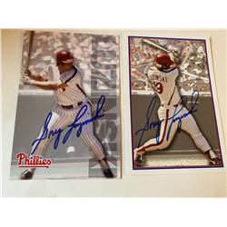 Greg Luzinski Autograph Photo Lot