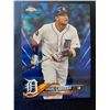 Image 1 : Topps Chrome Miguel Cabrera Blue Wave Refractor Card