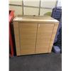 Image 1 : OAK 2 DOOR AUDIO / VIDEO CABINET