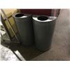 Image 1 : PAIR OF GREY METAL WASTE RECEPTICLES