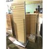 Image 2 : MAPLE DOUBLE SIDED SLAT WALL DISPLAY STAND & TALL MAPLE DOUBLE SIDED SLAT WALL DISPLAY STAND