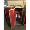 Image 2 : RED METAL MOBILE SINGLE DOOR CABINET