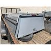 Image 2 : SILVER SHOWCASE CENTURY TRUCK CANOPY WITH ALUMINUM ROOF RACK 70"W X 99"L X 30"H ( 37"H TO RACK