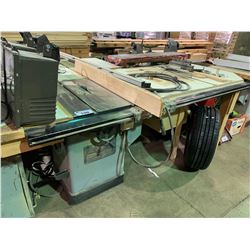 DELTA UNISAW 10  TILTING ARBOR SAW WITH ACCESSORIES