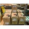 Image 1 : 7 BOXES OF FARMHOUSE GIFT BAGS & 2 WOODEN CABINETS WITH FREE STANDING FAN