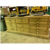 Image 1 : 12 DRAWER SOLID WOOD CABINET