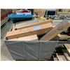 Image 3 : ASSORTED CROWN MOLDINGS & ASSORTED LOT OF APPROX 10' ROUGH TREATED PLANKS (CART NOT INCLUDED)