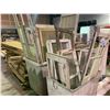 Image 3 : LARGE LOT OF ASSORTED SIZED SHUTTERS, VINTAGE GLASS WINDOW FRAMES & SOLID WOOD POSTS
