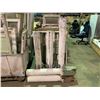 Image 4 : LARGE LOT OF ASSORTED SIZED SHUTTERS, VINTAGE GLASS WINDOW FRAMES & SOLID WOOD POSTS