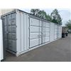 Image 2 : BRAND NEW 40FT STORAGE SHIPPING CONTAINER WITH 2 DOUBLE DOOR SIDE DOORS & DUAL REAR SWING DOORS