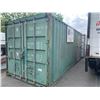 Image 2 : 20FT GREEN OFFICE POWERED / STORAGE SHIPPING CONTAINER WITH SIDE MAN DOOR & REAR BARN DOORS