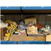 Image 2 : SHELF LOT OF TOOLS, HARDWARE & STAIN