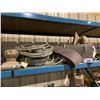 Image 2 : SHELF LOT OF TOOLBOX, AIR LINE, BANDSAW BLADE & ULTIMATE WOOD GLUE