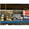 Image 2 : SHELF LOT OF HARDWARE, DRYWALL SCREWS, CHAIN & SCRUSHER