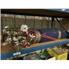 Image 2 : 2 SHELF LOTS OF ASSORTED FLORALS & PAPER HOLDERS / ORGANIZERS