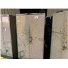 Image 2 : 3 METAL 2 DOOR STORAGE CABINETS & RESIN 5 TIER STORAGE SHELF