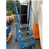 Image 1 : BLUE MOBILE 4 STEP WAREHOUSE LADDER