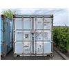 Image 2 : 20FT WHITE STORAGE SHIPPING CONTAINER WITH WOODEN SHELVING