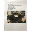 Image 5 : CLIFFSIDE SQUARE CAST ALUMINUM PROPANE OUTDOOR FIRE TABLE