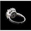 Image 3 : 3.86 ctw Black Diamond Ring - 14KT White Gold