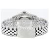 Image 4 : Rolex Mens Stainless Steel Black String Pyramid Diamond Bezel Datejust Wristwatc