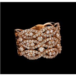 14KT Rose Gold 1.22 ctw Diamond Ring