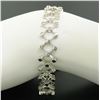 Image 3 : 14kt White Gold 0.90 ctw Diamond Open Trellis Bracelet