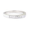 Image 1 : 0.60 ctw Straight Line Diamond Ring - Platinum
