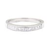 Image 2 : 0.60 ctw Straight Line Diamond Ring - Platinum